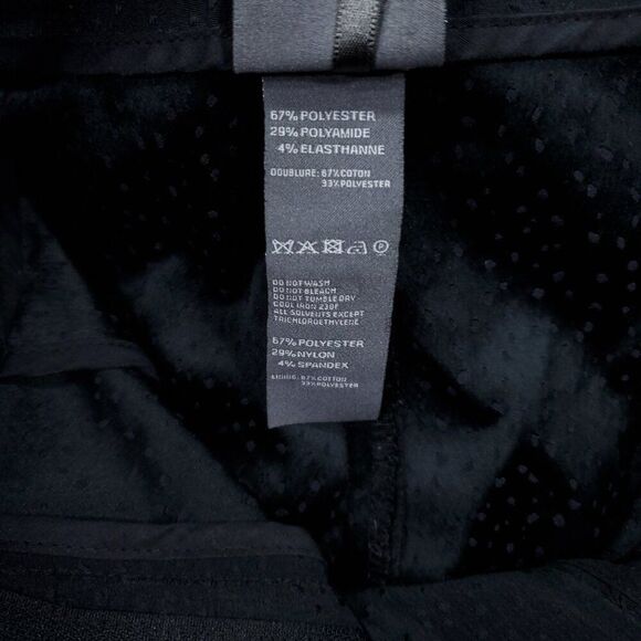 Lilith France Black Textured Dot Straight Leg Dress Pants Women's Medium - Picture 7 of 10